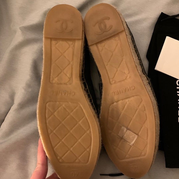 RARE Chanel espadrilles navy green - Picture 5 of 9